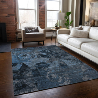 Piper Looms Chantille Organic ACN555 Denim Area Rug