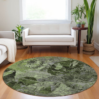 Piper Looms Chantille Organic ACN555 Green Area Rug