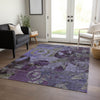 Piper Looms Chantille Organic ACN555 Purple Area Rug