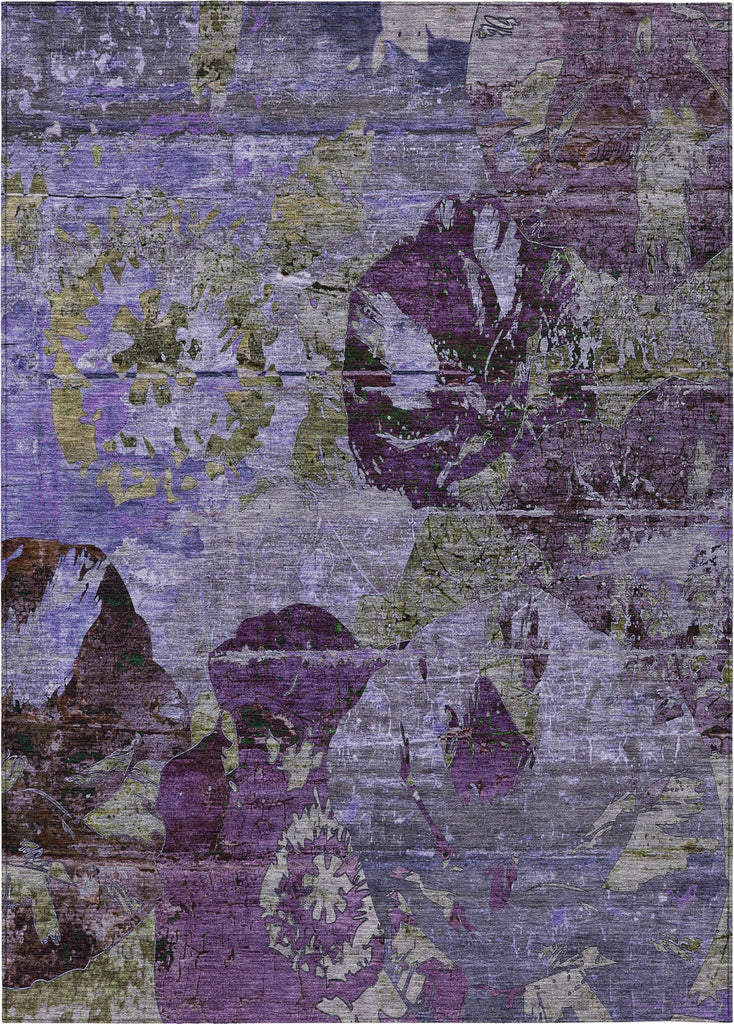 Piper Looms Chantille Organic ACN555 Purple Area Rug