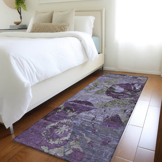 Piper Looms Chantille Organic ACN555 Purple Area Rug