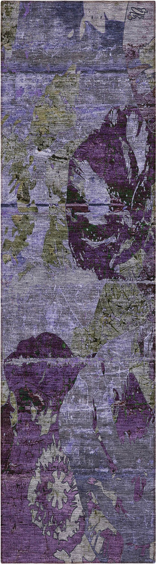 Piper Looms Chantille Organic ACN555 Purple Area Rug