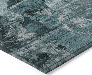 Piper Looms Chantille Organic ACN555 Teal Area Rug