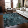 Piper Looms Chantille Organic ACN555 Teal Area Rug