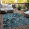 Piper Looms Chantille Organic ACN555 Teal Area Rug