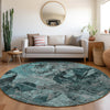 Piper Looms Chantille Organic ACN555 Teal Area Rug