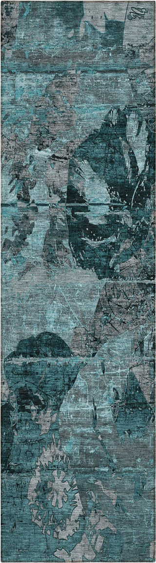 Piper Looms Chantille Organic ACN555 Teal Area Rug