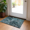 Piper Looms Chantille Organic ACN555 Teal Area Rug