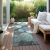 Piper Looms Chantille Organic ACN556 Teal Area Rug