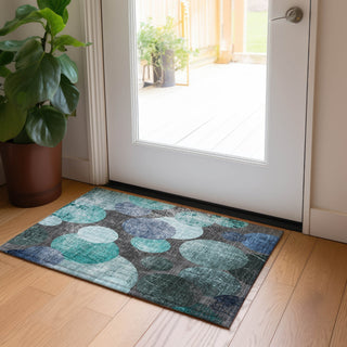 Piper Looms Chantille Organic ACN556 Teal Area Rug