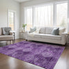 Piper Looms Chantille Organic ACN557 Eggplant Area Rug