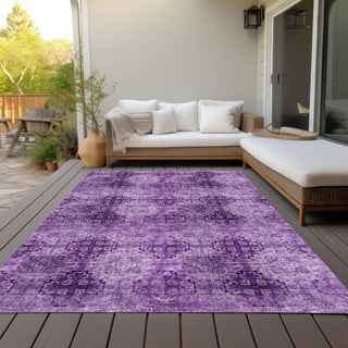 Piper Looms Chantille Organic ACN557 Eggplant Area Rug