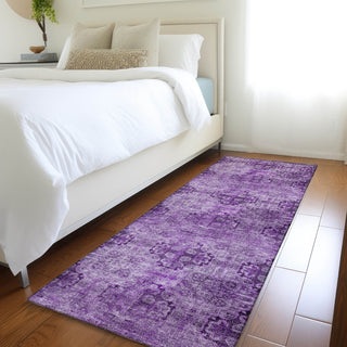 Piper Looms Chantille Organic ACN557 Eggplant Area Rug