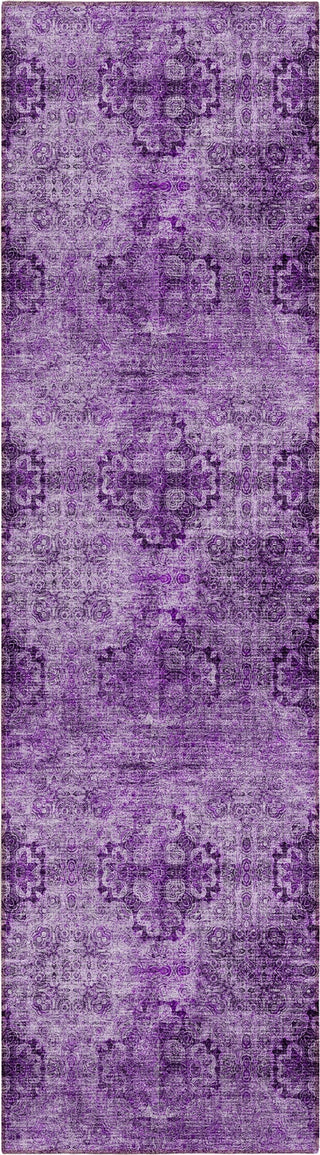 Piper Looms Chantille Organic ACN557 Eggplant Area Rug