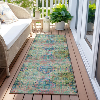 Piper Looms Chantille Organic ACN557 Green Area Rug