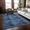 Piper Looms Chantille Organic ACN557 Navy Area Rug