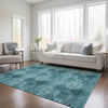 Piper Looms Chantille Organic ACN557 Teal Area Rug