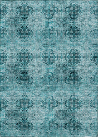 Piper Looms Chantille Organic ACN557 Teal Area Rug