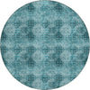 Piper Looms Chantille Organic ACN557 Teal Area Rug