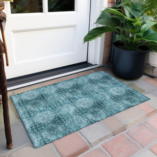 Piper Looms Chantille Organic ACN557 Teal Area Rug