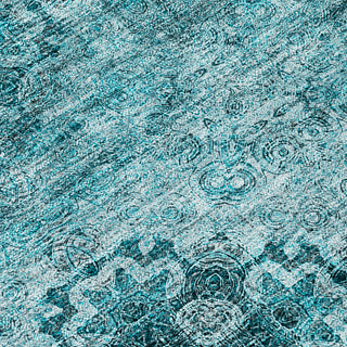 Piper Looms Chantille Organic ACN557 Teal Area Rug