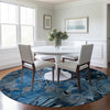 Piper Looms Chantille Floral ACN558 Blue Area Rug