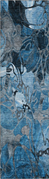Piper Looms Chantille Floral ACN558 Blue Area Rug