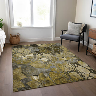 Piper Looms Chantille Floral ACN558 Brown Area Rug