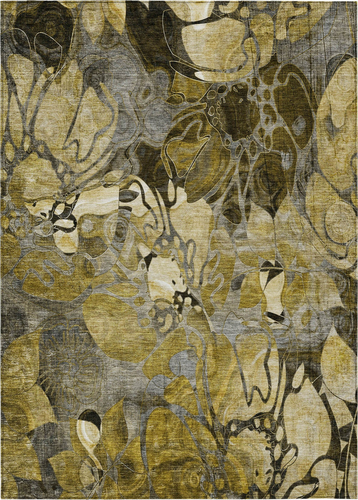 Piper Looms Chantille Floral ACN558 Brown Area Rug