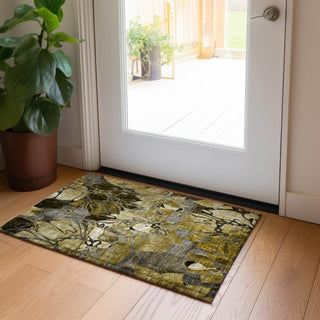 Piper Looms Chantille Floral ACN558 Brown Area Rug