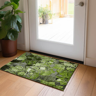 Piper Looms Chantille Floral ACN558 Fern Area Rug