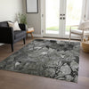 Piper Looms Chantille Floral ACN558 Gray Area Rug