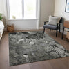 Piper Looms Chantille Floral ACN558 Gray Area Rug