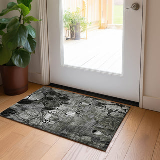 Piper Looms Chantille Floral ACN558 Gray Area Rug