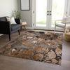 Piper Looms Chantille Floral ACN558 Paprika Area Rug