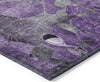 Piper Looms Chantille Floral ACN558 Purple Area Rug