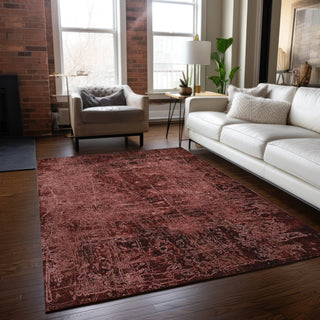 Piper Looms Chantille Organic ACN559 Merlot Area Rug