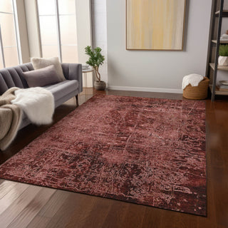 Piper Looms Chantille Organic ACN559 Merlot Area Rug