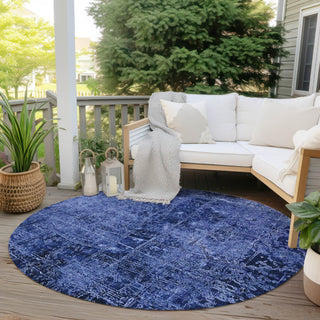 Piper Looms Chantille Organic ACN559 Navy Area Rug