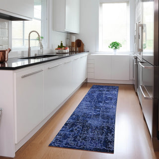 Piper Looms Chantille Organic ACN559 Navy Area Rug