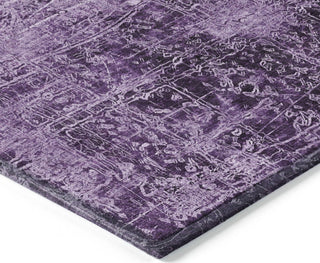 Piper Looms Chantille Organic ACN559 Purple Area Rug