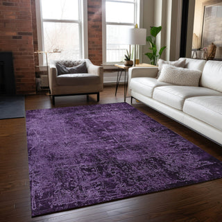 Piper Looms Chantille Organic ACN559 Purple Area Rug