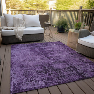 Piper Looms Chantille Organic ACN559 Purple Area Rug