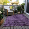 Piper Looms Chantille Organic ACN559 Purple Area Rug