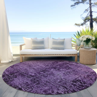 Piper Looms Chantille Organic ACN559 Purple Area Rug