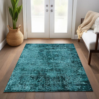 Piper Looms Chantille Organic ACN559 Teal Area Rug