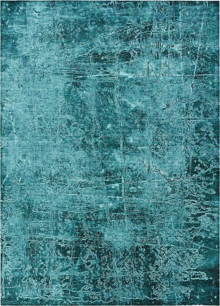 Piper Looms Chantille Organic ACN559 Teal Area Rug