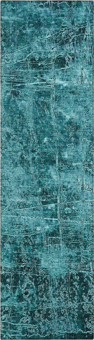 Piper Looms Chantille Organic ACN559 Teal Area Rug