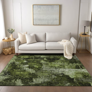 Piper Looms Chantille Floral ACN560 Green Area Rug