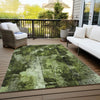 Piper Looms Chantille Floral ACN560 Green Area Rug